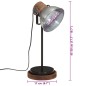 vidaXL Schreibtischlampe 25 W Vintage-Silber 17x17x50 cm E27 vidaXL Schreibtischlampe 25 W Vintage-Silber 17x17x50 cm E27