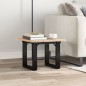 vidaXL Couchtisch O-Gestell 50x50x35cm Massivholz Kiefer und Gusseisen vidaXL Couchtisch O-Gestell 50x50x35cm Massivholz Kiefer und Gusseisen