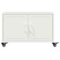 vidaXL Couchtisch Weiß 68x50x43,5 cm Kaltgewalzter Stahl vidaXL Couchtisch Weiß 68x50x43,5 cm Kaltgewalzter Stahl