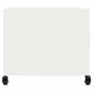 vidaXL Couchtisch Weiß 68x50x43,5 cm Kaltgewalzter Stahl vidaXL Couchtisch Weiß 68x50x43,5 cm Kaltgewalzter Stahl