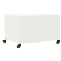 vidaXL Couchtisch Weiß 68x50x43,5 cm Kaltgewalzter Stahl vidaXL Couchtisch Weiß 68x50x43,5 cm Kaltgewalzter Stahl