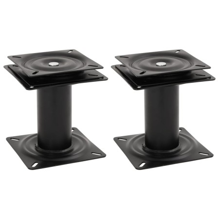 vidaXL Bootssitz-Podeste 2 Stk. 360° Drehbar Stahl