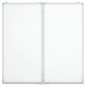 vidaXL Magnetisches Whiteboard Klappbar 80x80x1,7 cm Aluminium vidaXL Magnetisches Whiteboard Klappbar 80x80x1,7 cm Aluminium