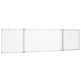 vidaXL Magnetisches Whiteboard Klappbar 160x40x1,7 cm Aluminium