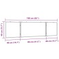 vidaXL Magnetisches Whiteboard Klappbar 160x40x1,7 cm Aluminium vidaXL Magnetisches Whiteboard Klappbar 160x40x1,7 cm Aluminium