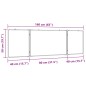 vidaXL Magnetisches Whiteboard Klappbar 160x50x1,7 cm Aluminium vidaXL Magnetisches Whiteboard Klappbar 160x50x1,7 cm Aluminium