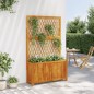 vidaXL Pflanzkübel mit Rankgitter 100x32x165 cm Massivholz Akazie vidaXL Pflanzkübel mit Rankgitter 100x32x165 cm Massivholz Akazie