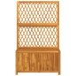 vidaXL Pflanzkübel mit Rankgitter 100x32x165 cm Massivholz Akazie vidaXL Pflanzkübel mit Rankgitter 100x32x165 cm Massivholz Akazie
