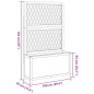 vidaXL Pflanzkübel mit Rankgitter 100x32x165 cm Massivholz Akazie vidaXL Pflanzkübel mit Rankgitter 100x32x165 cm Massivholz Akazie