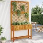 vidaXL Pflanzkübel mit Rankgitter & Ablage 100x32x185 cm Akazienholz vidaXL Pflanzkübel mit Rankgitter & Ablage 100x32x185 cm Akazienholz