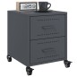 vidaXL Nachttisch Anthrazit 36x39x43,5 cm Stahl vidaXL Nachttisch Anthrazit 36x39x43,5 cm Stahl