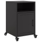 vidaXL Nachttisch Schwarz 36x39x59 cm Stahl vidaXL Nachttisch Schwarz 36x39x59 cm Stahl