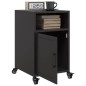 vidaXL Nachttisch Schwarz 36x39x59 cm Stahl vidaXL Nachttisch Schwarz 36x39x59 cm Stahl