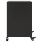vidaXL Nachttisch Schwarz 36x39x59 cm Stahl vidaXL Nachttisch Schwarz 36x39x59 cm Stahl