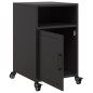 vidaXL Nachttisch Schwarz 36x39x59 cm Stahl vidaXL Nachttisch Schwarz 36x39x59 cm Stahl