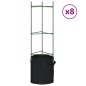 vidaXL Tomatenkäfige mit Pflanzsäcken 8 Stk. 116 cm Stahl und PP vidaXL Tomatenkäfige mit Pflanzsäcken 8 Stk. 116 cm Stahl und PP