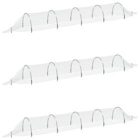vidaXL Netztunnel 3 Stk. 1,5x5 m Fiberglas und PP