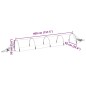 vidaXL Netztunnel 3 Stk. 1,5x5 m Fiberglas und PP vidaXL Netztunnel 3 Stk. 1,5x5 m Fiberglas und PP