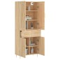 Highboard Sonoma-Eiche 69,5x34x180 cm Holzwerkstoff Highboard Sonoma-Eiche 69,5x34x180 cm Holzwerkstoff