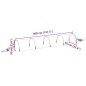 vidaXL Netztunnel 4 Stk. 1,5x5 m Fiberglas und PP vidaXL Netztunnel 4 Stk. 1,5x5 m Fiberglas und PP