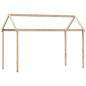 vidaXL Hochbett mit Leiter und Dach 90x190 cm Massivholz Kiefer vidaXL Hochbett mit Leiter und Dach 90x190 cm Massivholz Kiefer