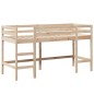 vidaXL Hochbett mit Leiter und Dach 90x190 cm Massivholz Kiefer vidaXL Hochbett mit Leiter und Dach 90x190 cm Massivholz Kiefer