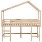 vidaXL Hochbett mit Leiter und Dach 90x200 cm Massivholz Kiefer vidaXL Hochbett mit Leiter und Dach 90x200 cm Massivholz Kiefer