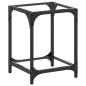 vidaXL Couchtisch mit Glasplatte Transparent 30x30x40 cm Stahl vidaXL Couchtisch mit Glasplatte Transparent 30x30x40 cm Stahl