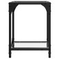 vidaXL Couchtisch mit Glasplatte Transparent 30x30x40 cm Stahl vidaXL Couchtisch mit Glasplatte Transparent 30x30x40 cm Stahl