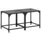 vidaXL Couchtische mit Glasplatte 2 Stk. Schwarz 40x40x40 cm Stahl vidaXL Couchtische mit Glasplatte 2 Stk. Schwarz 40x40x40 cm Stahl