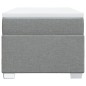 vidaXL Boxspringbett mit Matratze Hellgrau 80x200 cm Stoff vidaXL Boxspringbett mit Matratze Hellgrau 80x200 cm Stoff