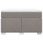 vidaXL Boxspringbett mit Matratze Taupe 120x200 cm Stoff vidaXL Boxspringbett mit Matratze Taupe 120x200 cm Stoff