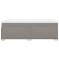 vidaXL Boxspringbett mit Matratze Taupe 120x200 cm Stoff vidaXL Boxspringbett mit Matratze Taupe 120x200 cm Stoff