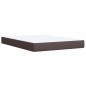 vidaXL Boxspringbett mit Matratze Dunkelbraun 140x190 cm Stoff vidaXL Boxspringbett mit Matratze Dunkelbraun 140x190 cm Stoff