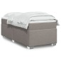 vidaXL Boxspringbett mit Matratze Taupe 90x200 cm Stoff vidaXL Boxspringbett mit Matratze Taupe 90x200 cm Stoff