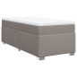vidaXL Boxspringbett mit Matratze Taupe 90x200 cm Stoff vidaXL Boxspringbett mit Matratze Taupe 90x200 cm Stoff