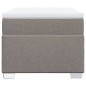 vidaXL Boxspringbett mit Matratze Taupe 90x200 cm Stoff vidaXL Boxspringbett mit Matratze Taupe 90x200 cm Stoff