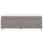 vidaXL Boxspringbett mit Matratze Taupe 90x200 cm Stoff vidaXL Boxspringbett mit Matratze Taupe 90x200 cm Stoff