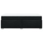 vidaXL Boxspringbett mit Matratze Schwarz 90x190 cm Stoff vidaXL Boxspringbett mit Matratze Schwarz 90x190 cm Stoff