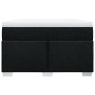vidaXL Boxspringbett mit Matratze Schwarz 120x200 cm Stoff vidaXL Boxspringbett mit Matratze Schwarz 120x200 cm Stoff