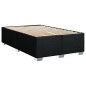vidaXL Boxspringbett mit Matratze Schwarz 120x200 cm Stoff vidaXL Boxspringbett mit Matratze Schwarz 120x200 cm Stoff