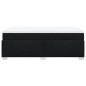 vidaXL Boxspringbett mit Matratze Schwarz 120x200 cm Stoff vidaXL Boxspringbett mit Matratze Schwarz 120x200 cm Stoff