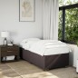 vidaXL Boxspringbett mit Matratze Dunkelbraun 100x200 cm Stoff vidaXL Boxspringbett mit Matratze Dunkelbraun 100x200 cm Stoff
