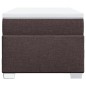vidaXL Boxspringbett mit Matratze Dunkelbraun 100x200 cm Stoff vidaXL Boxspringbett mit Matratze Dunkelbraun 100x200 cm Stoff