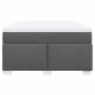 vidaXL Boxspringbett mit Matratze Dunkelgrau 140x190 cm Stoff vidaXL Boxspringbett mit Matratze Dunkelgrau 140x190 cm Stoff