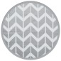 vidaXL Outdoor-Teppich Grau Ø120 cm PP vidaXL Outdoor-Teppich Grau Ø120 cm PP
