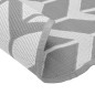 vidaXL Outdoor-Teppich Grau Ø120 cm PP vidaXL Outdoor-Teppich Grau Ø120 cm PP