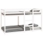 vidaXL Etagenbett Weiß 90x190 cm Massivholz Kiefer vidaXL Etagenbett Weiß 90x190 cm Massivholz Kiefer
