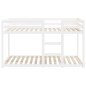 vidaXL Etagenbett Weiß 90x190 cm Massivholz Kiefer vidaXL Etagenbett Weiß 90x190 cm Massivholz Kiefer