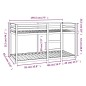vidaXL Etagenbett Weiß 90x190 cm Massivholz Kiefer vidaXL Etagenbett Weiß 90x190 cm Massivholz Kiefer
